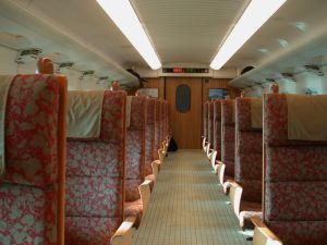 九州新幹線の車内
